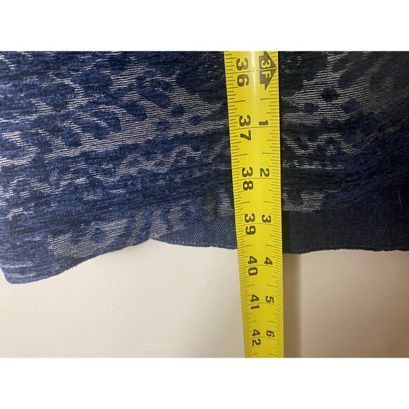 ANTHROPOLOGIE COAT BLUE CHENILLE TAPESTRY PARKA LONG JACKET BOHO OVERSIZED FALL - Picture 16 of 16